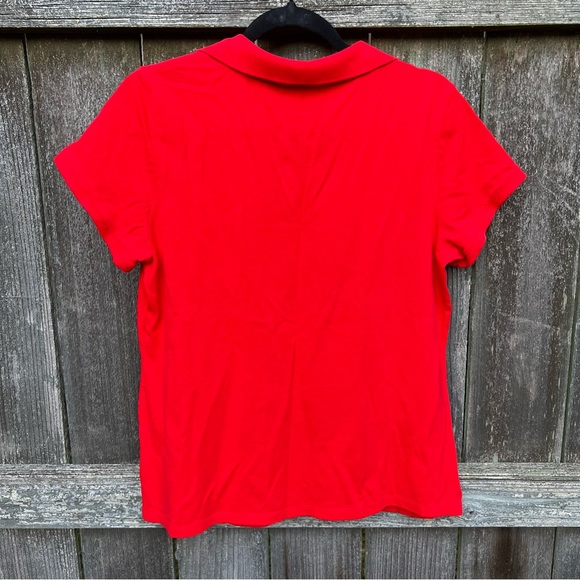 Izod Red / Orange Polo Short Sleeve - Picture 2 of 4